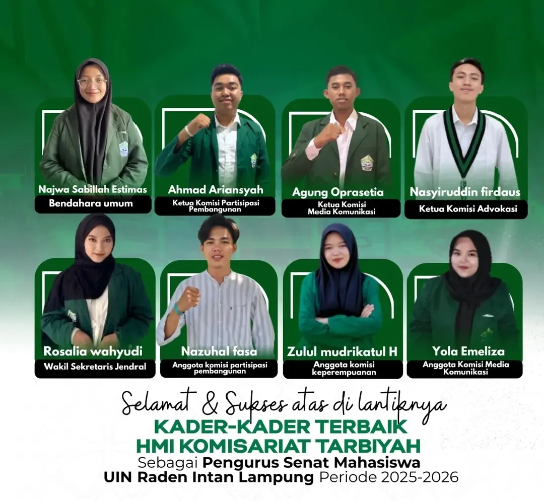 Kader HMI Komisariat Tarbiyah UIN RIL Torehkan Prestasi, Resmi Dilantik sebagai Pengurus Senat Mahasiswa