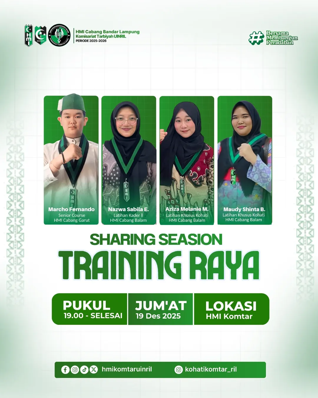 SHARING SESSION TRAINING RAYA